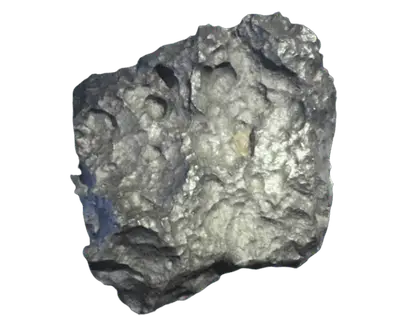Eisenmeteorit - Heilstein, Nahaufnahme einer typischen Probe