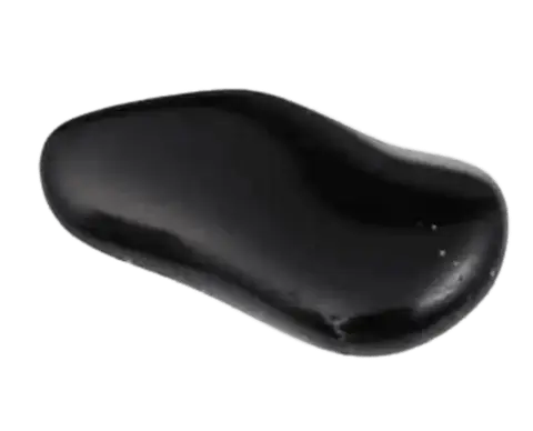 Obsidian - Heilstein, Nahaufnahme einer typischen Probe