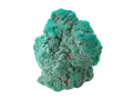 Rohes Türkis-Mineral in Blaugrün. Das Stück zeichnet sich durch seine klumpige, stark strukturierte Oberfläche aus.