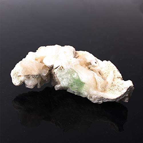 ABCBCA 1pc natürliche grüne Apophyllit mit Stilbit Specimen Zeolith Cluster Symbiotic Stein Crystal Rock Ornaments Reiki (Color : 1pc)