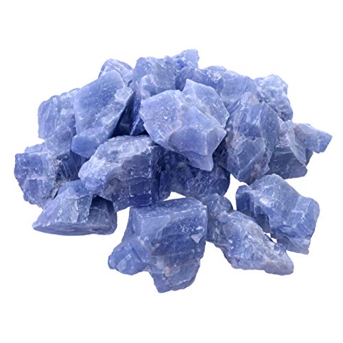 Blauer Calcit Rohsteine Wassersteine 100% naturbelassen 300 gramm