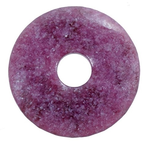 Lebensquelle Plus Lepidolith Edelstein Donut | Ø 30 mm Anhänger