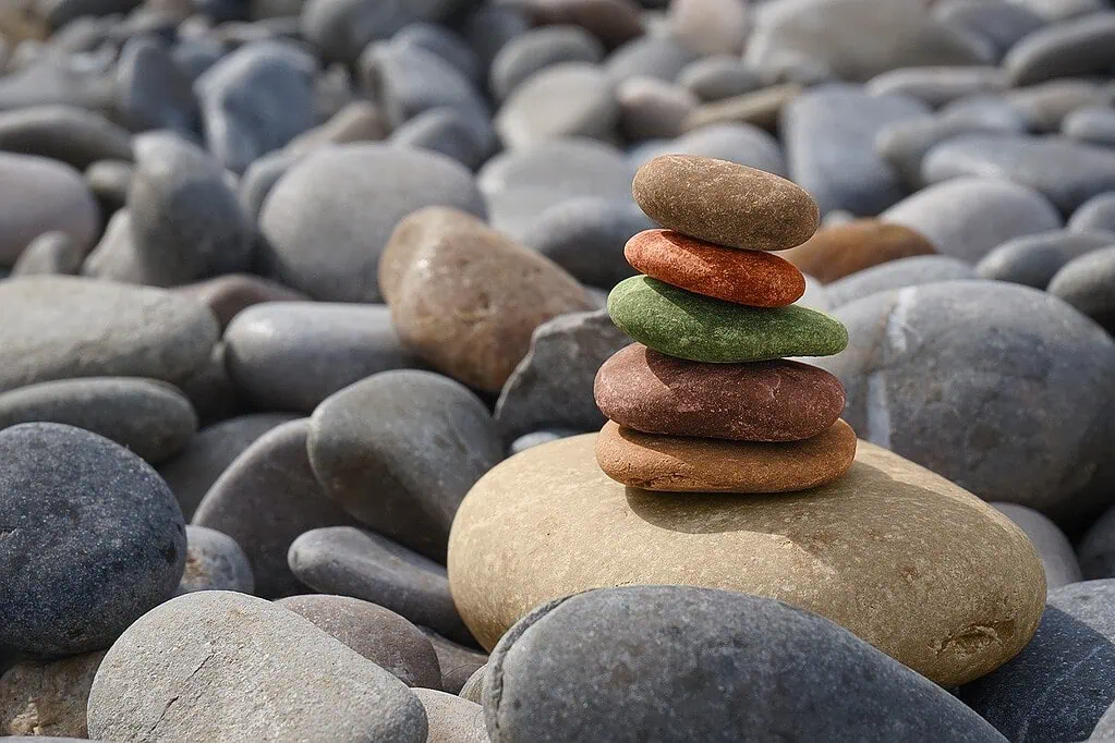 stones, meditation, zen