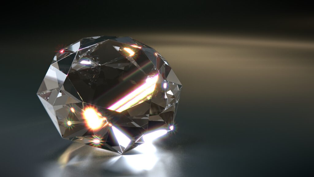 diamond, gemstone, 3d