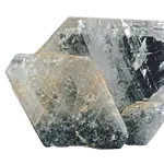 Albit-Kristallcluster auf schlichtem Hintergrund.