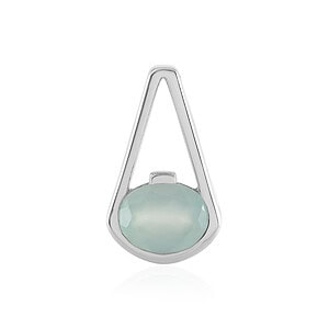 Edelstahlanhänger mit moonstone, elegante Schmuckstück für Harmonie und Balance, originell und zeitlos.